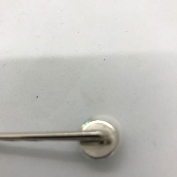 Bobby Pin Diachronic Glass Bobby Pin Hair Accessory White Crystal NWT Handmade - Picture 11 of 15